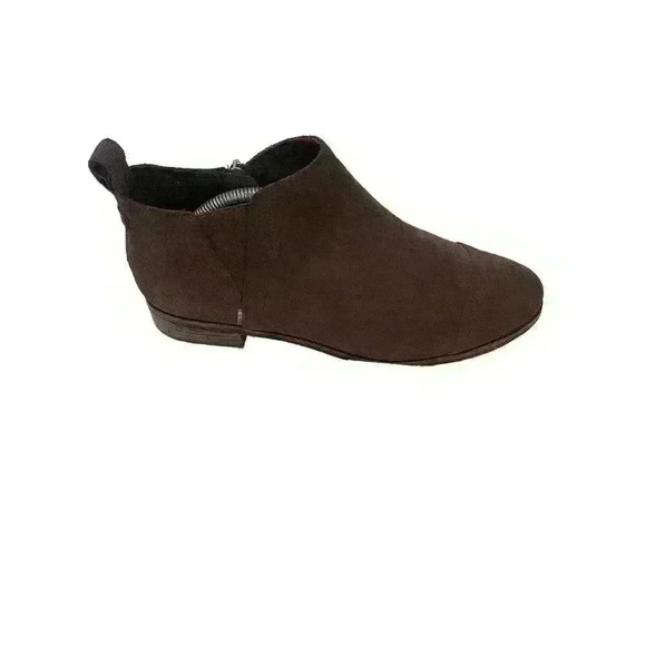 TOMS Reese Chelsea Casual Round Toe Booties Womens Forest Brown Size 11 - Picture 2 of 15